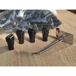 Стоплок на гачок d6мм (чорний)  